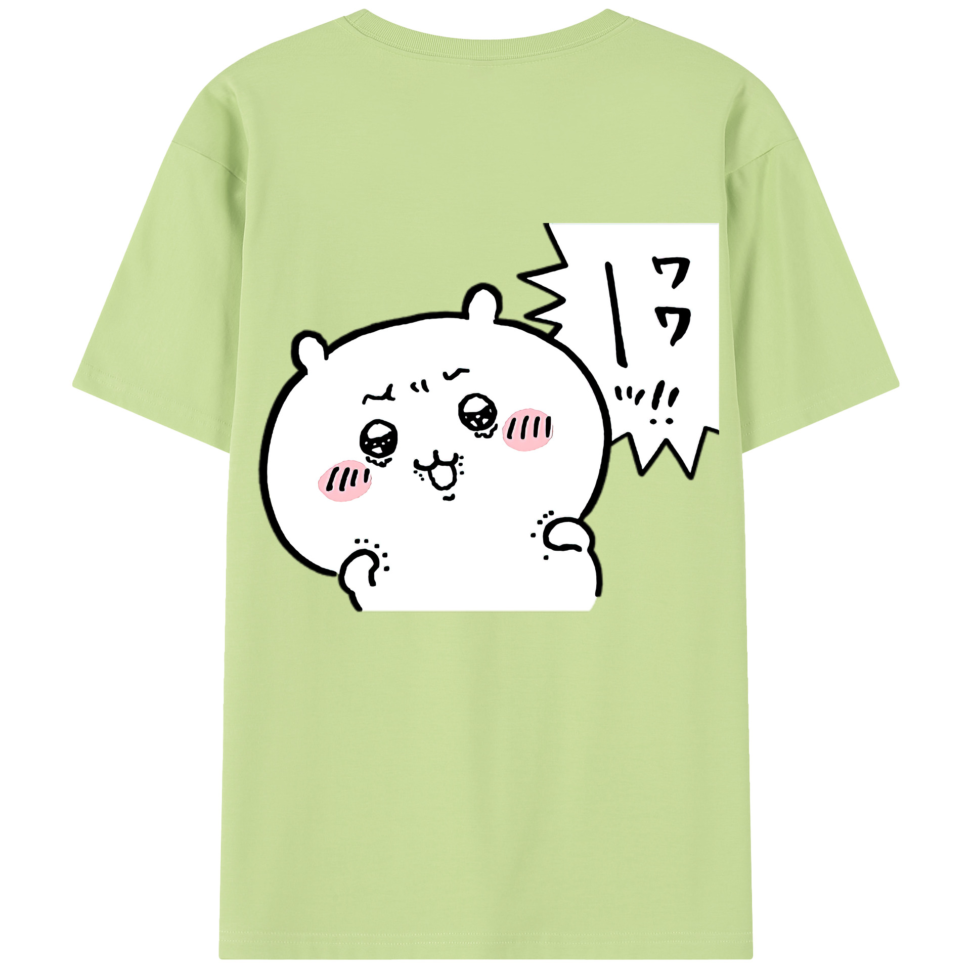 （画像用） ちいかわ ちいかわ Chii-kawa chiikawa 綿100％半袖Tシャツ（背面プリント）
